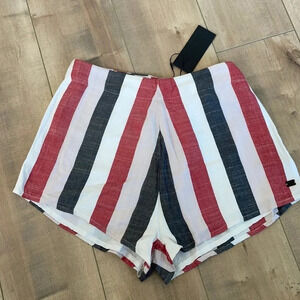 NWT Stone Row Striped Shorts Viscose Sz 8